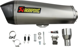 Stainless Steel Slip-on Line Scooter Muffler Silver 