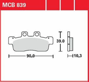 Plăcuțe de frână ceramice universale, 1, nordicamoto.ro