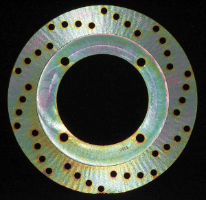 Round Hpsr Solid Brake Rotor Gold, Stainless Steel, Zinc
