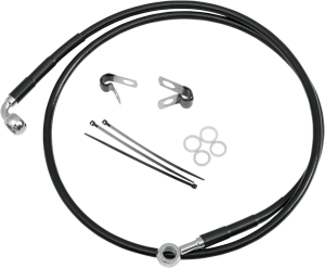 Stainless Steel Brake Line Kit Black, 1, nordicamoto.ro