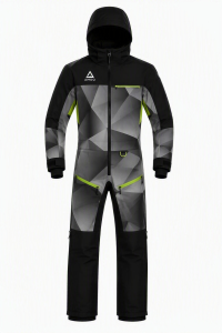 AMOQ Concept Monosuit Insulated Black/Grey/Hivis Yellow, L, 1, nordicamoto.ro