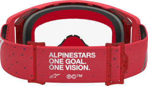 Ochelari Alpinestars Supertech Vesta Chrome Rosu/Lentila Clara, 2, nordicamoto.ro