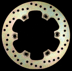 Round Hpsr Solid Brake Rotor Gold, Stainless Steel, Zinc