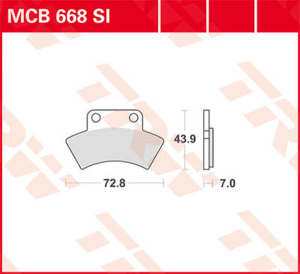 Si Series Sindered Off-road Brake Pads