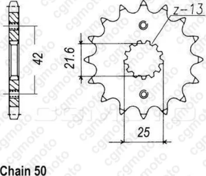 Set lanț și pinion 530 Zrt, auriu, 2, nordicamoto.ro