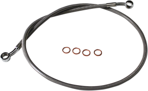 Scout Complete Stainless Braided Handlebar Cable/brake Line Kit Silver, 1, nordicamoto.ro