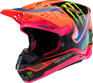 Casca Alpinestars S-M10 Deegan Orange/Pink/Purple