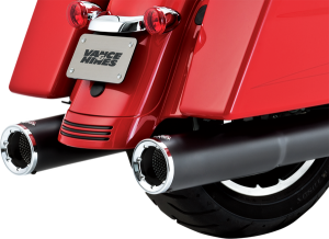 Hi-output Slip-on Mufflers Black, 1, nordicamoto.ro