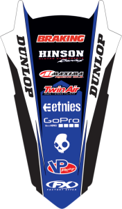 Rear Fender Kit Black, Blue