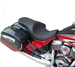 Forward Positioned Low Profile Touring Seat Black