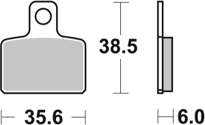 Hf Street Ceramic Organic Brake Pads