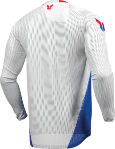 Tricou Launchmode Air Darkside alb-albastru, 4, nordicamoto.ro