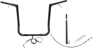 Plug & Play Ez Install 1-1/4(r) Flat Top Handlebar Kit Black