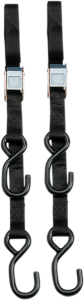 Heavy-duty 7’ Cam Buckle Tie-downs Black