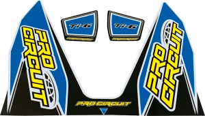 Ti-6 Exhaust Decals Blue