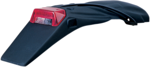 Taillight And License Plate Holder Without Turn Signal Black