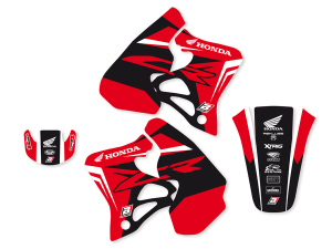 Graphics Kit With Seat Cover Black, Red, 2, nordicamoto.ro
