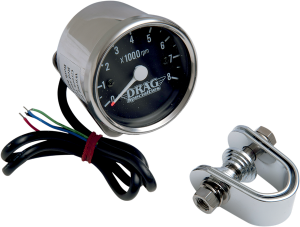 2.4(r) Mini Electronic 8000 Rpm Tachometer Black