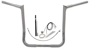 1-1/4(r) Ez Install Pointed Top Handlebar Kit Silver, 2, nordicamoto.ro