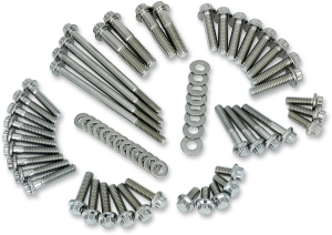 12-point Engine Fastener Kit Silver, 1, nordicamoto.ro