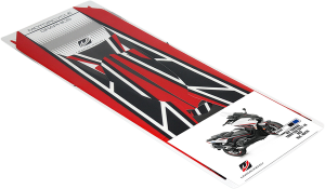 Scooter Decal Set Black, Red, White 