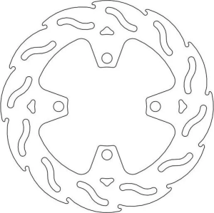 Seria Flame cu rotor fix, argintiu, oțel inoxidabil, 1, nordicamoto.ro