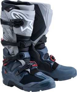 Cizme Alpinestars Tech 7 Enduro Drystar Gri Inchis/Rosu, nordicamoto.ro
