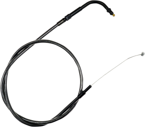 Midnight Braided Handlebar Throttle Cable Black