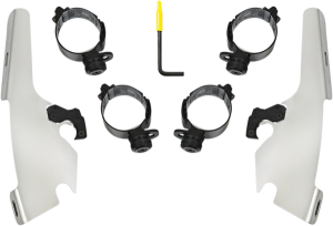 Fats/slim Windshield  Trigger-lock Complete Mount Kit Polished