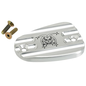 Front Master Cylinder Cover Silver, Anodized