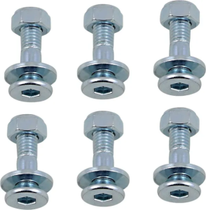 MOOSE RACING Sprocket Lock Bolt Kit Silver 