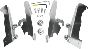Fats/slim Windshield Trigger-lock Complete Mount Kit Polished, 1, nordicamoto.ro