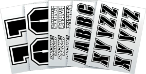 MOOSE RACING Moose Jersey I.d. Kit Black, White 