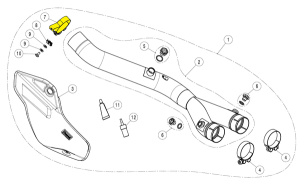 Replacement Exhaust & Muffler Clamp Silver 