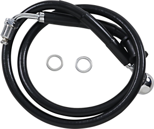 Extended Length Stainless Steel Brake Line Black, Vinyl Coated Oversize [+152 mm (6'')], 1, nordicamoto.ro