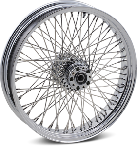 Front Wheel 21x3.5 Dual-disc 80-spoke Chrome Silver