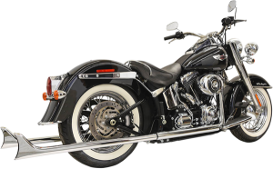 Fishtail True Dual Exhaust System Chrome