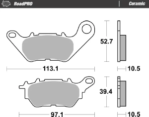 Plăcuțe de frână din ceramică, 1, nordicamoto.ro