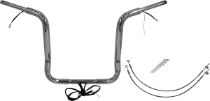 Plug & Play Ez Install 1-1/2(r) Round Top Handlebar Kit Silver, 3, nordicamoto.ro