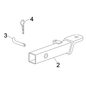 ADAPTOR CÂRLIG REMORCARE ATV/UTV CFMOTO – 290 MM, NEGRU, 5, nordicamoto.ro