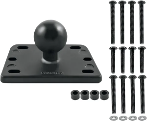 Brake-clutch Reservoir Cover Mount Base With 1'' Ball Black 