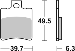 Hf Street Ceramic Organic Brake Pads