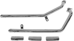 Drag Pipes Exhaust System Chrome