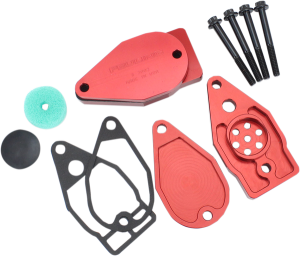 Breather Rocker Box Kit Black, Red 
