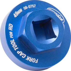 MOTION PRO Fork Cap Hex Tool For Harley Davidson Blue, Anodized