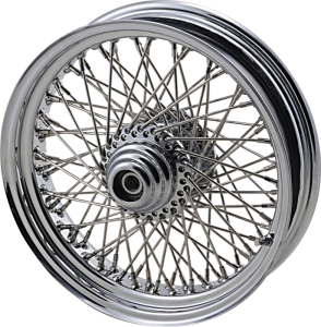 Front Wheel 16x3.5 Single-disc 80-spoke Chrome Silver, 1, nordicamoto.ro