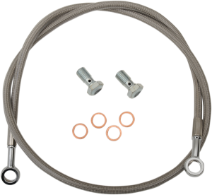 Extended Length Brake Line Silver