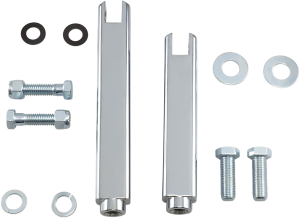 Front Mount Highway Bar Kit Silver