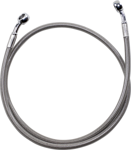 Extended Length Brake Line Silver Oversize [+152 mm (6'')], 1, nordicamoto.ro