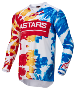 Tricou Alpinestars Racer Squad White/Red/Fluo Yellow